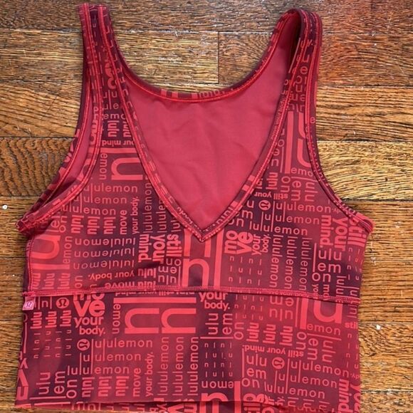 Lululemon Athletica Red Graphic Top - Picture 3 of 6